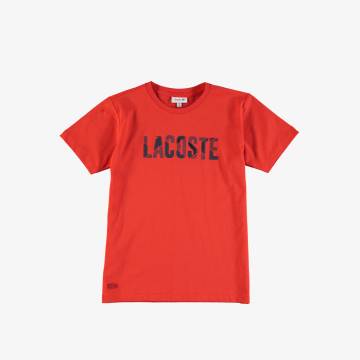 Lacoste футболка дитяча з круглим вирізом Lacoste футболка дитяча з круглим вирізом