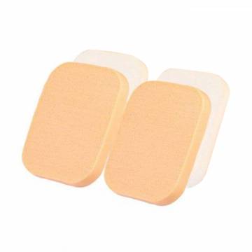 Набор спонжей для макияжа Cosmo Shop Квадрат, бело-бежевый, 4 шт (CS066WB)