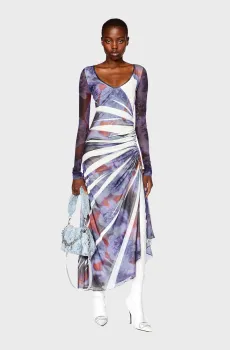 Женское платье с узором D-ARIEN Разноцветный XS Diesel A10530 0LICF