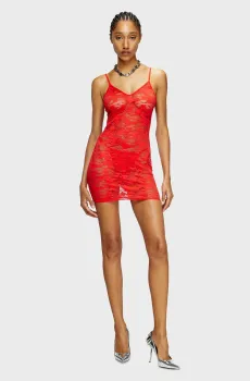 Женская красная ночная рубашка LAYLA-UTLT Красный S Diesel A18330 0DRAK