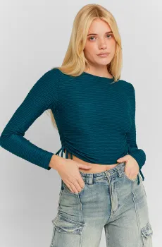 Женский бирюзовый лонгслив Бирюзовый XS Tally Weijl STSPEHALSEY