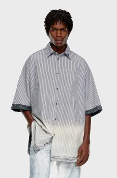 Мужская рубашка в полоску S-TRAX Разноцветный 50 Diesel A12894 0KLAB