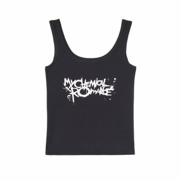 Cropp - Топ на тонких бретельках My Chemical Romance - чорний Cropp - Топ на тонких бретельках My Chemical Romance - чорний