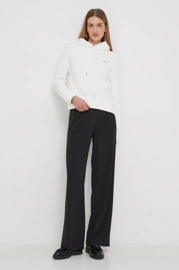 Кофта Tommy Hilfiger женская цвет красный с капюшоном однотонная Кофта Tommy Hilfiger женская цвет красный с капюшоном однотонная