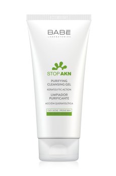 Очищающий гель для умывания BABE Laboratorios Stop Akn Purifying Cleansing Gel для жирной и проблемной кожи, 100 мл