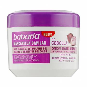 Луковая маска для роста волос Babaria Onion Hair Mask, 400 мл Луковая маска для роста волос Babaria Onion Hair Mask, 400 мл