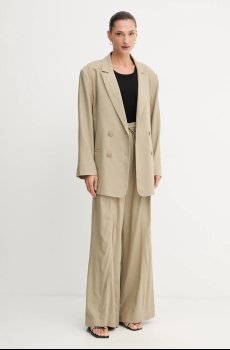 Брюки с примесью льна Gestuz