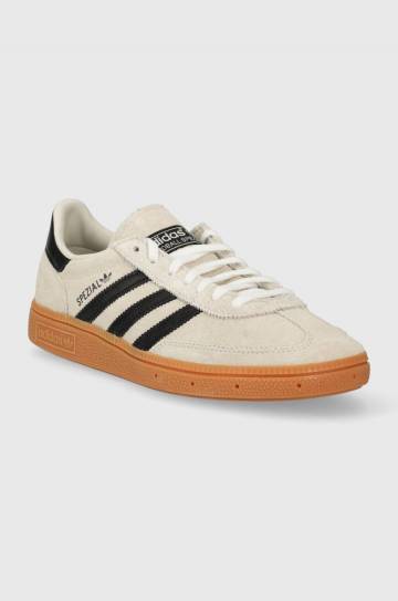 Замшевые кроссовки adidas Originals HANDBALL SPEZIAL цвет бежевый Замшевые кроссовки adidas Originals HANDBALL SPEZIAL цвет бежевый