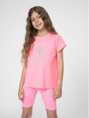 4F Футболка 4FJSS23TTSHF398 Рожевий Regular Fit 4F Футболка 4FJSS23TTSHF398 Рожевий Regular Fit