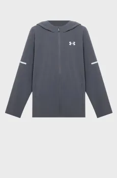 Детская серая ветровка Boys Tech Utility Wvn Jkt Серый 8 Under Armour 6005139-025