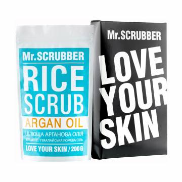 Рисовый скраб для тела Mr.Scrubber Argan Oil с аргановым маслом, 200 г Рисовый скраб для тела Mr.Scrubber Argan Oil с аргановым маслом, 200 г