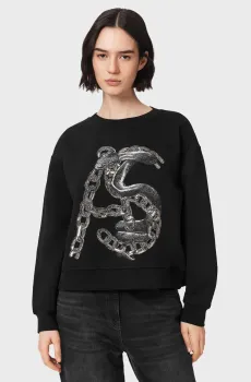Женский черный свитшот LINX PIPPA Черный S AllSaints W050JF