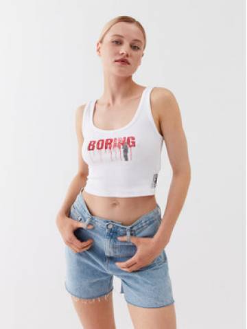 Guess Топ W3YP50 KA0H1 Білий Cropp Fit Guess Топ W3YP50 KA0H1 Білий Cropp Fit