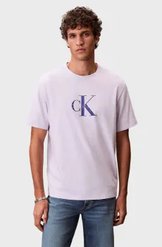 Мужская сиреневая футболка Hero Monologo Сиреневый L Calvin Klein Jeans LV04RB862G