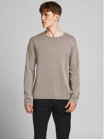 Jack&Jones Светр Leo 12174001 Коричневий Regular Fit Jack&Jones Светр Leo 12174001 Коричневий Regular Fit