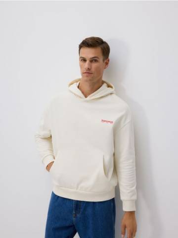 Reserved - Felpa con cappuccio in cotone SUPERMAN™ - кремовий - 748FW-01P