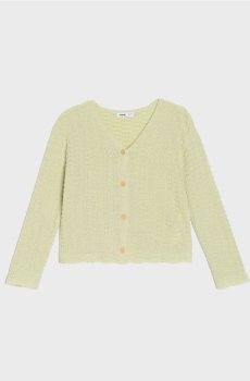 Кофта з декоративними ґудзиками - світло-зелений