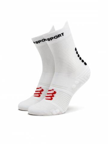 Compressport Високі шкарпетки unisex Pro Racing V4.0 Run High XU00046B Білий Compressport Високі шкарпетки unisex Pro Racing V4.0 Run High XU00046B Білий