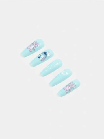 Накладні нігті 24 pack Stitch - блідо-бірюзовий Накладні нігті 24 pack Stitch - блідо-бірюзовий