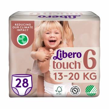 Подгузники-трусики Libero Touch Pants размер 6 (13-20 кг), 28 шт Подгузники-трусики Libero Touch Pants размер 6 (13-20 кг), 28 шт