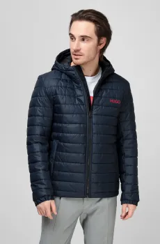 Мужская темно-синяя куртка Синий S HUGO 50469583;405