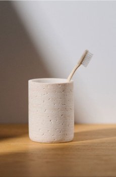 Стакан для зубних щіток - бежевий