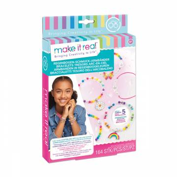 Набор для создания шарм-браслетов Make it Real Радужные сокровища, от 8 лет, 3.5*16*24.5 см (MR1216) Набор для создания шарм-браслетов Make it Real Радужные сокровища, от 8 лет, 3.5*16*24.5 см (MR1216)