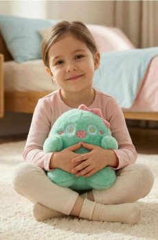 М’яка іграшка динозавр - ментолово-зелений