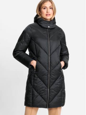 Olsen Пуховик 15101398 Чорний Regular Fit Olsen Пуховик 15101398 Чорний Regular Fit