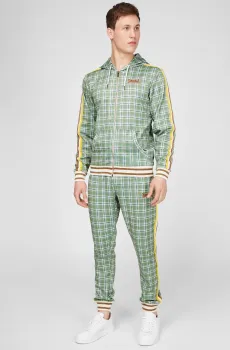 Мужской зеленый спортивный костюм (худи, брюки) Зеленый L Lonsdale 117117