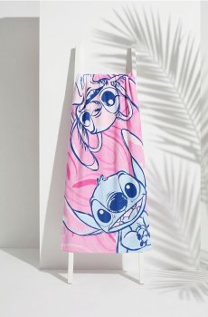 Рушник Lilo & Stitch - пастельний рожевий