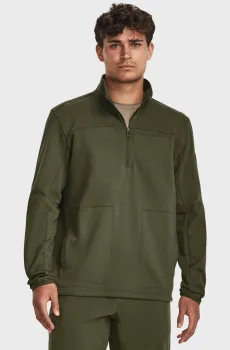 Мужская оливковая спортивная кофта Tac Rival Job Fleece Оливковый 3XL Under Armour 1379203-390