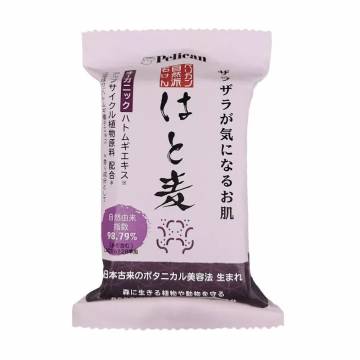 Натуральное твердое мыло Pelican Natural Hatomugi Soap на основе экстракта коикса, 100 г