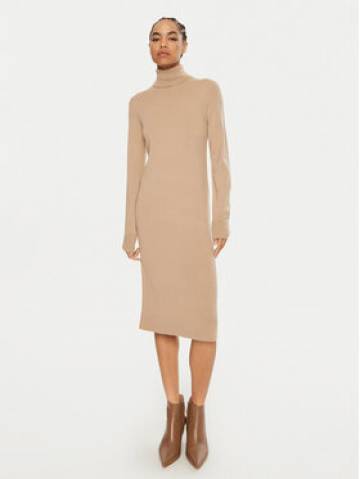 Calvin Klein Трикотажна сукня K20K207485 Бежевий Regular Fit Calvin Klein Трикотажна сукня K20K207485 Бежевий Regular Fit