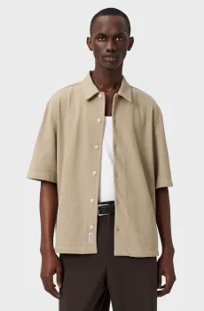 Мужская бежевая рубашка STALLONE Бежевый XL AllSaints M020SE
