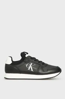 Женские черные кроссовки RUNNER SOCK LACEUP ML LTH Черный 39 Calvin Klein YW0YW01616