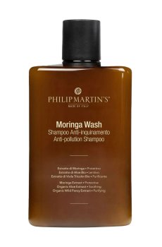 Глубоко очищающий шампунь для волос Philip Martins Moringa Wash Anti-Pollution Shampoo, 320 мл