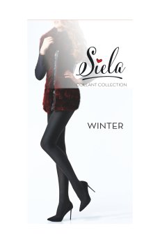 Колготки женские Siela Winter, 600 DEN, Nero, размер 4