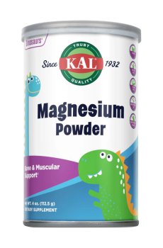 Детский магний KAL Magnesium Powder 200 мг без вкуса, от 4 лет, 112.5 г