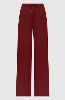 Бордовые брюки CRISMA из шерсти