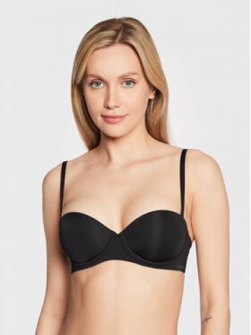 Calvin Klein Underwear Бюстгальтер бардотка 000QF5677E Чорний Calvin Klein Underwear Бюстгальтер бардотка 000QF5677E Чорний