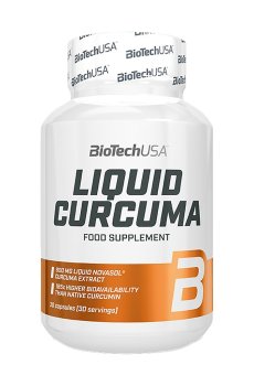 Жидкий экстракт корня куркумы BioTechUSA Liquid Curcuma, 30 капсул