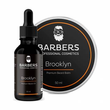 Набор для ухода за бородой Barbers Brooklyn, 80 мл (бальзам для бороды, 50 мл + масло для бороды, 30 мл) Набор для ухода за бородой Barbers Brooklyn, 80 мл (бальзам для бороды, 50 мл + масло для бороды, 30 мл)