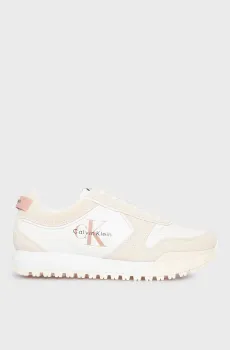 Женские белые кожаные кроссовки TOOTHY RUNNER Белый 39 Calvin Klein YW0YW02052