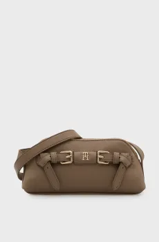 Женская бежевая сумка BUCKLE MICRO Бежевый ONESIZE Tommy Hilfiger AW0AW19511