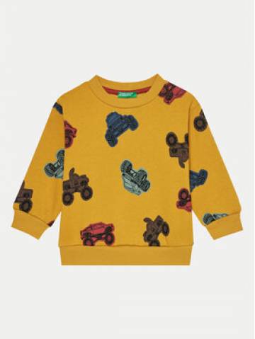 United Colors Of Benetton Світшот 3J4EG10GK Жовтий Regular Fit United Colors Of Benetton Світшот 3J4EG10GK Жовтий Regular Fit