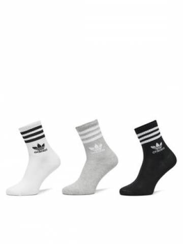 adidas Набір з 3 пар низьких шкарпеток unisex Mid Cut Crew IL5023 Кольоровий adidas Набір з 3 пар низьких шкарпеток unisex Mid Cut Crew IL5023 Кольоровий