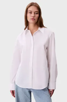 Женская белая рубашка REGULAR Белый M Calvin Klein LV044F136G