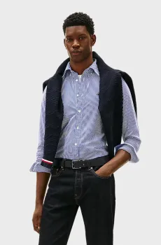 Мужская рубашка в полоску CLASSIC Разноцветный XXL Tommy Hilfiger MW0MW41403