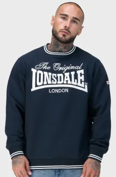 Мужской темно-синий свитшот CLIFTON Синий L Lonsdale 117768